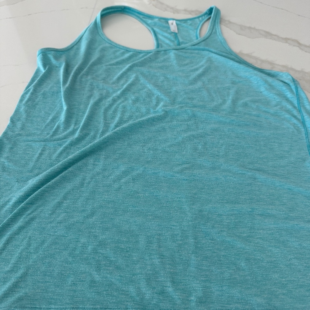 Ladies top sportshirt size XL aquamarine